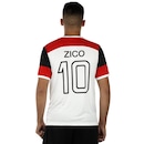 Camisa do Flamengo Zico Retro Braziline - Masculina - Foto 4