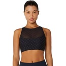 Top Fitness Alto Giro Sobreposição Tule - Feminino - Foto 1