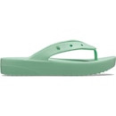 Chinelo Crocs Classic Plataform Flip Jade Stone - Feminino - Foto 7