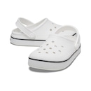 Sandália Crocs Crocband Off Court Clog Kids White - Infantil - Foto 7
