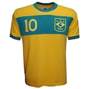 Camisa do Brasil Faixa Liga Retrô - Masculina - Foto 1