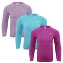 Kit 3 Camisas Térmicas Selene Proteção UV50+ - Infantil - Foto 1