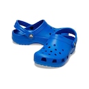 Sandália Crocs Classic Clog Kids Blue Bolt - Infantil - Foto 4