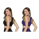 Kit Tops Canelados Selene sem Costura com 2 Unidades - Feminino - Foto 2