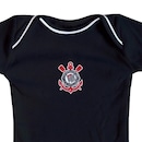 Body do Corinthians Preto Torcida Baby Oficial - Infantil - Foto 2
