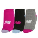 Kit Meias Cano Curto New Balance Lifestyle com 3 Pares - 29 a 32 - Infantil - Foto 5