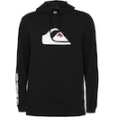 Blusão de Moletom Quiksilver Comp Logo Reforçado 305G com Capuz - Masculino - Foto 1