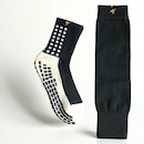 Kit Meias Esportivas Gold Sports para Futebol Titan II Anti - Derrapante + Manguito de Panturrilha - Adulto - Foto 3