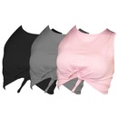Kit Blusa Cropped Everlast Flores - 3 Unidades - Feminino - Foto 1