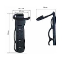 Kit de Suporte Parede para Bicicleta Rava Vertical Gancho Fixo - 10 unidades - Foto 4