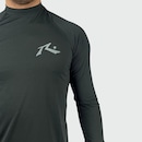 Camiseta Manga Longa Rusty Lycra Surf Long Ride - Masculina - Foto 2