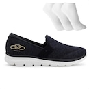 Tênis Olympikus Angel 3 sem Cadarço + 3 Pares de Meias - Feminino - Foto 1