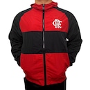 Jaqueta Corta Vento com Capuz Flamengo Wind Rubro-Negro Braziline - Masculina - Foto 2