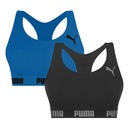 Kit Top Fitness Puma Nadador sem Costura - 2 Unidades - Feminino - Foto 1