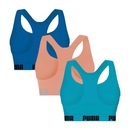 Kit 3x Tops Fitness Puma Nadador sem Costura - Feminino - Foto 2