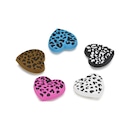 Kit Jibbitz? Crocs Coração Animal Print Leopardo Pack com 5 Peças - Foto 2