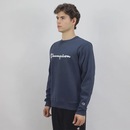 Blusão de Moletom Champion Logo Script Ink - Masculino - Foto 2