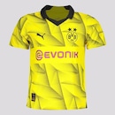 Camisa Borussia Dortmund Third 23/24 Puma - Infantil - Foto 1