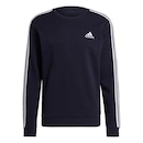 Blusão de Moletom sem Capuz Essentials Fleece 3-Stripes - Masculino - Foto 1
