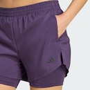 Shorts adidas Dois em Um Aeroready Made For Training Minimal - Feminino - Foto 5