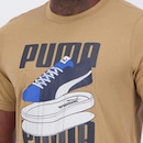 Camiseta Puma Graphics Sneaker Layers - Masculina - Foto 5