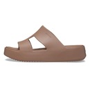 Sandália Crocs Getaway Platform H-Strap Latte - Feminino - Foto 7