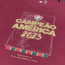 Camiseta Fluminense Campeão da América Grená Liga Retrô - Feminina - Foto 4