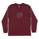 Camiseta Dc Shoes Manga Longa Static Outine Star Wt24 Bordô - Masculina - Foto 4