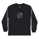 Camiseta Dc Shoes Manga Longa Static Outine Star Wt24 Preto - Foto 4