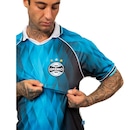 Camiseta Gola V Grêmio Oficial Esportiva Sublimada Surf Center - Masculina - Foto 7