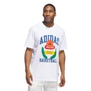 Camiseta adidas Estampada Basketball Crest - Masculina - Foto 2