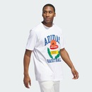 Camiseta adidas Estampada Basketball Crest - Masculina - Foto 6