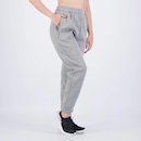 Calça Flamengo Moletom Rest Feminina Mescla Cinza - Foto 2