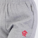 Calça Flamengo Moletom Rest Feminina Mescla Cinza - Foto 4