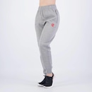 Calça Flamengo Moletom Rest Feminina Mescla Cinza - Foto 1