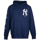 Blusão de Moletom com Capuz New Era Plus Size Fechado New York Yankees - Masculino - Foto 1