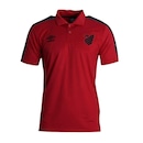 Camisa Polo do Atlético Paranaense 2022 Umbro Viagem - Masculina - Foto 1
