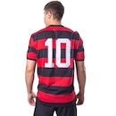 Camiseta do Flamengo Zico nº 10 Braziline - Masculina - Foto 3