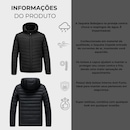 Jaqueta Puffer Red Place Bobojaco Corta Vento Acolchoada Impermeável - Masculina - Foto 2