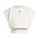 Camiseta Regata de Moletinho adidas Power Boxy Três Listras - Feminina - Foto 1