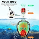 Mascara Subaquática de Mergulho Gold Sports Pro Polarizada Full Face com Snorkel - Foto 4