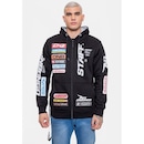 Blusão de Moletom com Capuz Onbongo Staff com Ziper - Masculino - Foto 1