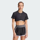 Blusa Cropped adidas All Gym Seasonal Rib Tonal Três Listras - Feminina - Foto 3