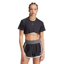 Blusa Cropped adidas All Gym Seasonal Rib Tonal Três Listras - Feminina - Foto 2
