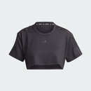 Blusa Cropped adidas All Gym Seasonal Rib Tonal Três Listras - Feminina - Foto 4