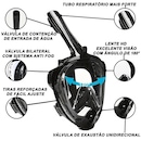 Mascara Subaquática de De Mergulho Gold Sports Sea Full Face com Snorkel - Foto 4