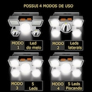Lanterna de Cabeça Gold Sports Holofote Recarregável 4 Model Bateria de Lítio a Prova de Água - Foto 4