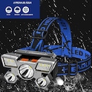 Lanterna de Cabeça Gold Sports Holofote Recarregável 4 Model Bateria de Lítio a Prova de Água - Foto 5