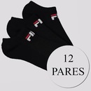 Kit Meias Fila Light com 12 Pares Cano Curto - Adulto - Foto 1