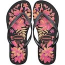 Chinelo de Dedo Havaianas Slim Organic 2 Floral - Feminino - Foto 1